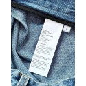 LOEWE 25SS Leather Logo Pleated Irregular Jeans LOEWE 25SS Leather Logo Pleated Irregular Jeans