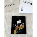 LOEWE 25SS New Slogan Embroidered Short Sleeve - Black LOEWE 25SS New Slogan Embroidered Short Sleeve - Black