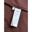 LOEWE 25SS New Slogan Embroidered Short Sleeve - Brown LOEWE 25SS New Slogan Embroidered Short Sleeve - Brown
