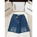 LOEWE Anagram Denim Shorts Pants - Blue LOEWE Anagram Denim Shorts Pants - Blue