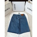 LOEWE Anagram Denim Shorts Pants - Blue LOEWE Anagram Denim Shorts Pants - Blue