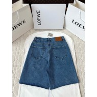 LOEWE Anagram Denim Shorts Pants - Blue