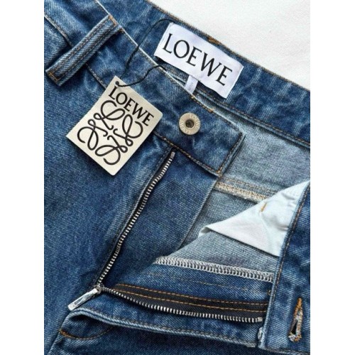 LOEWE Anagram Denim Shorts Pants - Blue LOEWE Anagram Denim Shorts Pants - Blue