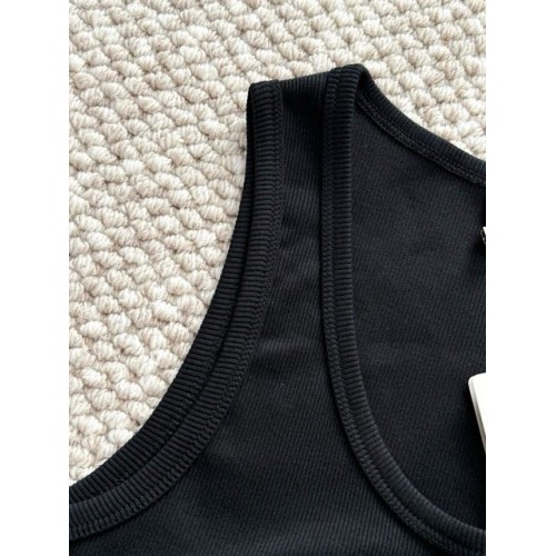 LOEWE Classic Vest Short Sleeve - Black LOEWE Classic Vest Short Sleeve - Black