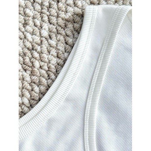 LOEWE Classic Vest Short Sleeve - White LOEWE Classic Vest Short Sleeve - White