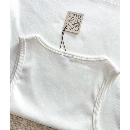 LOEWE Classic Vest Short Sleeve - White LOEWE Classic Vest Short Sleeve - White