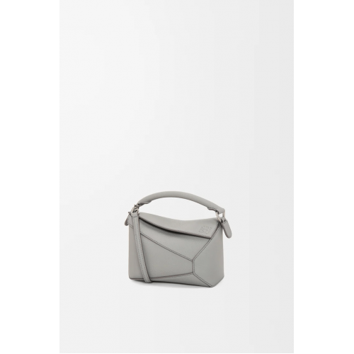 LOEWE Mini Puzzle Edge Calfskin - Grey