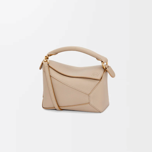 LOEWE Mini Puzzle Edge Calfskin - Sand