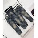 LV 2024FW Autumn and Winter New Checkerboard Jeans LV 2024FW Autumn and Winter New Checkerboard Jeans