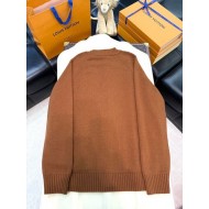 LV 2024FW Brown Knitted Cardigan
