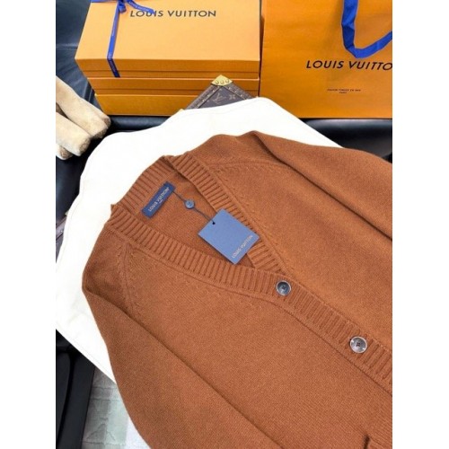 LV 2024FW Brown Knitted Cardigan LV 2024FW Brown Knitted Cardigan