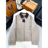LV 2024FW Cargo Canvas Pocket Denim Jacket