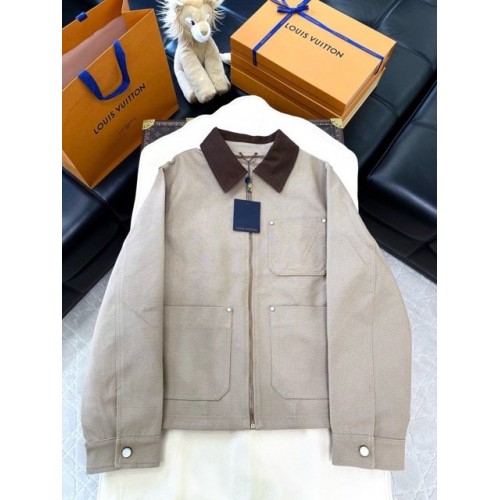 LV 2024FW Cargo Canvas Pocket Denim Jacket