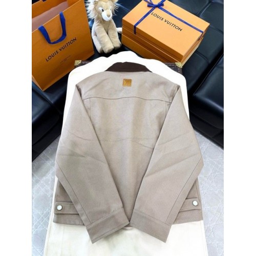 LV 2024FW Cargo Canvas Pocket Denim Jacket