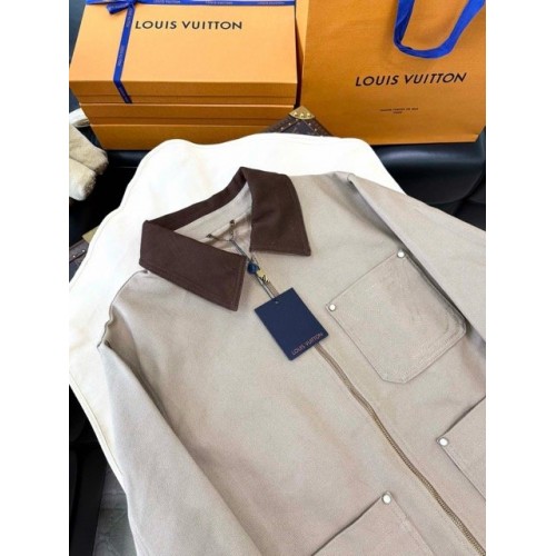 LV 2024FW Cargo Canvas Pocket Denim Jacket LV 2024FW Cargo Canvas Pocket Denim Jacket