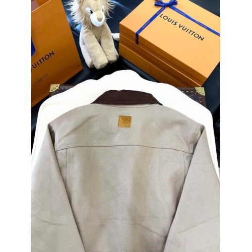 LV 2024FW Cargo Canvas Pocket Denim Jacket LV 2024FW Cargo Canvas Pocket Denim Jacket