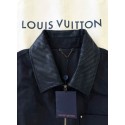 LV 2024FW Checkerboard Denim Jacket with Leather Collar LV 2024FW Checkerboard Denim Jacket with Leather Collar