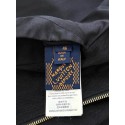 LV 2024FW Checkerboard Denim Jacket with Leather Collar LV 2024FW Checkerboard Denim Jacket with Leather Collar