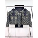 LV 2024FW Checkerboard Denim Jacket LV 2024FW Checkerboard Denim Jacket