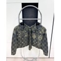 LV 2024FW Checkerboard Denim Jacket LV 2024FW Checkerboard Denim Jacket