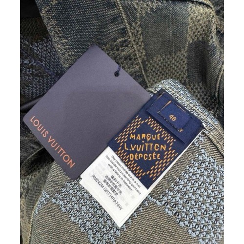 LV 2024FW Checkerboard Denim Jacket LV 2024FW Checkerboard Denim Jacket