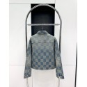 LV 2024FW Checkerboard Diamond Denim Top LV 2024FW Checkerboard Diamond Denim Top