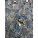 LV 2024FW Checkerboard Diamond Denim Top LV 2024FW Checkerboard Diamond Denim Top