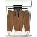 LV 2024FW Checkerboard Jacquard Lumberjack Jeans
