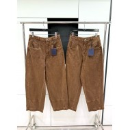 LV 2024FW Checkerboard Jacquard Lumberjack Jeans