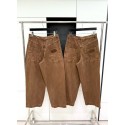 LV 2024FW Checkerboard Jacquard Lumberjack Jeans