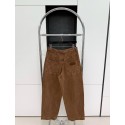 LV 2024FW Checkerboard Jacquard Lumberjack Jeans