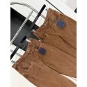 LV 2024FW Checkerboard Jacquard Lumberjack Jeans