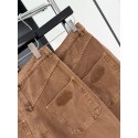 LV 2024FW Checkerboard Jacquard Lumberjack Jeans