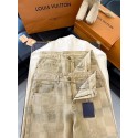LV 2024FW Checkerboard Khaki Jeans LV 2024FW Checkerboard Khaki Jeans