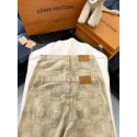 LV 2024FW Checkerboard Khaki Jeans LV 2024FW Checkerboard Khaki Jeans