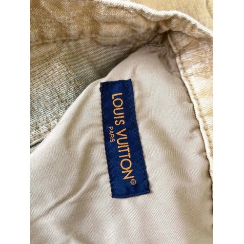 LV 2024FW Checkerboard Khaki Jeans LV 2024FW Checkerboard Khaki Jeans