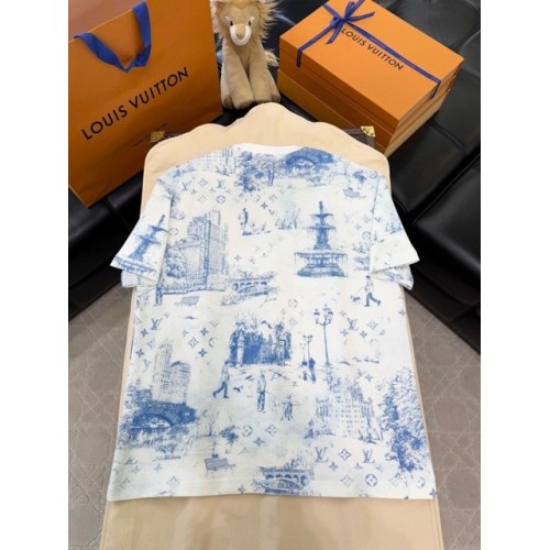 LV 2024FW City Print Logo Knit Short Sleeve