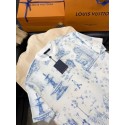 LV 2024FW City Print Logo Knit Short Sleeve LV 2024FW City Print Logo Knit Short Sleeve