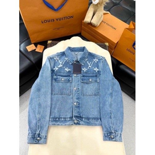 LV 2024FW Early Spring Dog Series Cloud Denim Outherwear