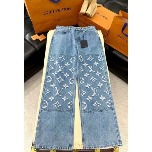 LV 2024FW Early Spring Dog Series Cloud Jeans