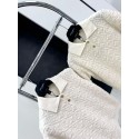 LV 2024FW Embossed Knit Polo - White LV 2024FW Embossed Knit Polo - White