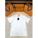 LV 2024FW Embossed Logo Short Sleeves - White