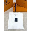 LV 2024FW Embossed Logo Short Sleeves - White