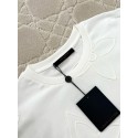 LV 2024FW Embossed Logo Short Sleeves - White
