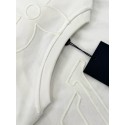 LV 2024FW Embossed Logo Short Sleeves - White