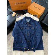 LV 2024FW Embroidered Denim Suit