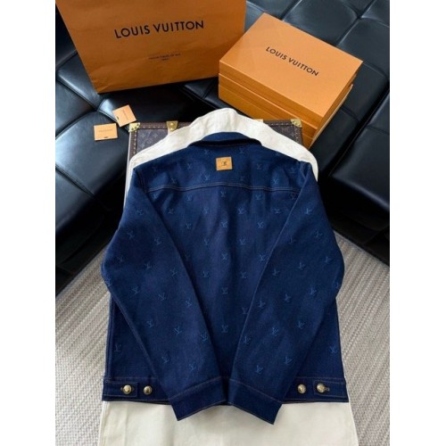 LV 2024FW Embroidered Denim Suit