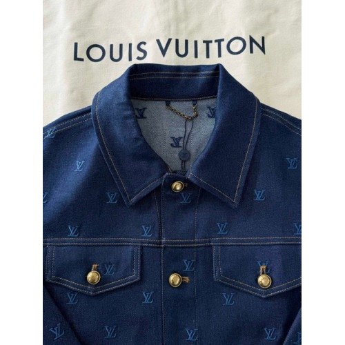 LV 2024FW Embroidered Denim Suit LV 2024FW Embroidered Denim Suit