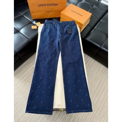 LV 2024FW Embroidered Jeans