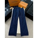 LV 2024FW Embroidered Jeans LV 2024FW Embroidered Jeans